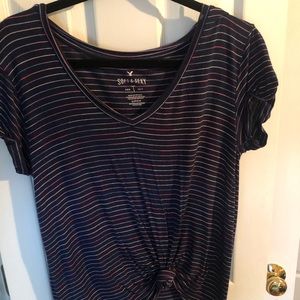 American eagle striped t shirt